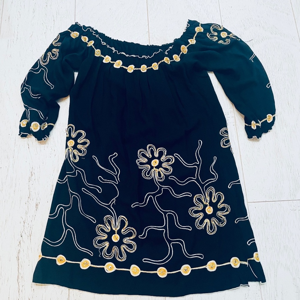 Krista Lee XS Black Embroidered /Sequin Dress